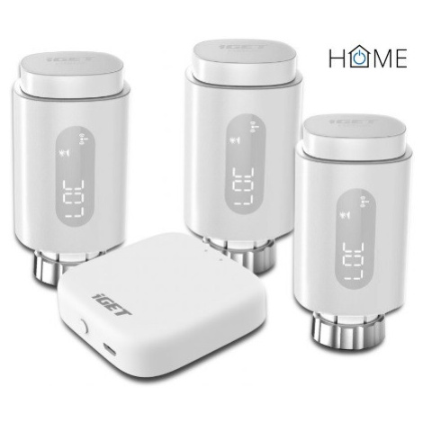 iGET HOME TS10 Premium kit (3x TS10 Thermostat Radiator Valve + 1x GW1 Gateway)