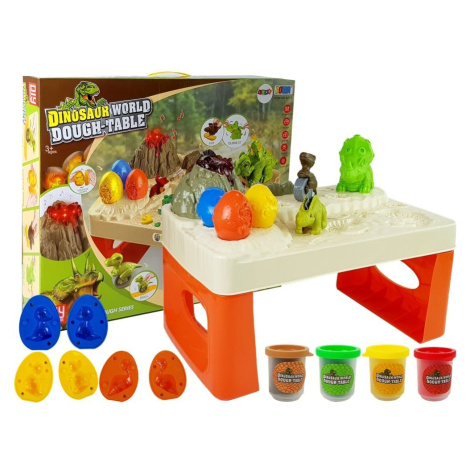 mamido  Dětský stoleček s plastelínou dinosauři