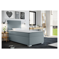 Expedo Čalouněná postel boxspring RENATA + vrchní matrace, 70x200, sawana pik honey 72, levá