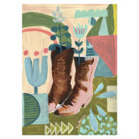 Ilustrace Blooming boots, Eleanor Baker, 30x40 cm
