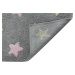 Lorena Canals koberce Pro zvířata: Pratelný koberec Tricolor Stars Grey-Pink - 120x160 cm