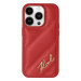 Kryt Karl Lagerfeld KLHCP15SPQDSMGR iPhone 15 6.1" red hardcase Diagonal Quilted Script (KLHCP15