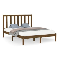 Rám postele medově hnědý masivní dřevo 140 × 200 cm, 3106771