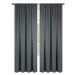 Dekorační závěs s řasící páskou LIVIA tmavě šedá 145x250 cm (cena za 1 kus) MyBestHome