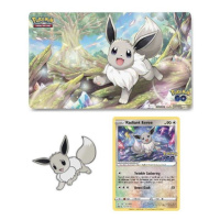 Nintendo Pokémon Radiant Eevee - hrací podložka + odznak (kov) a karta (foil)