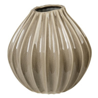 Keramická váza 25 cm Broste WIDE - šedohnědá