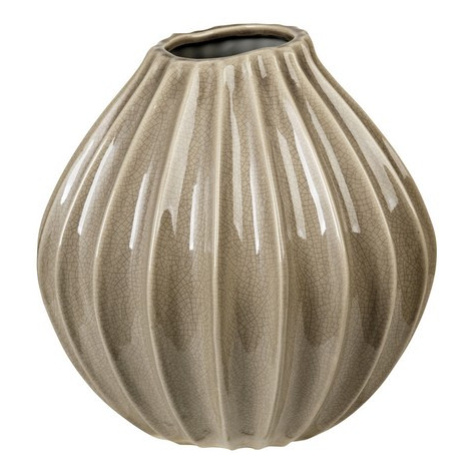 Keramická váza 25 cm Broste WIDE - šedohnědá Broste Copenhagen
