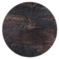 Černý pratelný kulatý koberec ø 120 cm – Vitaus