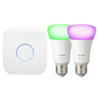 Philips Hue White and Color Ambience set 2 žárovek EU E27/A60 + bridge