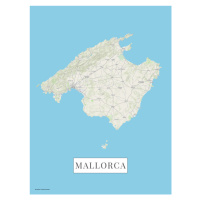 Mapa Mallorca color, 30 × 40 cm