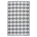 Venkovní koberec 121x180 cm Dekorhome Vzor půlměsíc šedá / bílá,Venkovní koberec 121x180 cm Deko