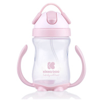 KikkaBoo Hrnek se silikonovým brčkem 300 ml 12m+ Pink