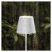 Sigor LED stolní lampa Nuindie aku, kulatá, 38cm, bílá