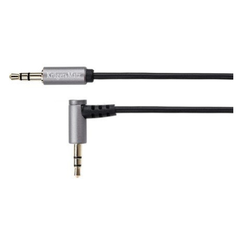 KRUGER & MATZ Kabel Audio Kruger&Matz KM0312 úhlový Jack 3.5 stereo propojovací 1m