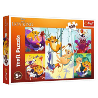 TREFL Puzzle Odvážný Lví král 100 dílků