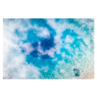 Fotografie Steam of geyser from above, Semera,, Roberto Moiola / Sysaworld, 40 × 26.7 cm