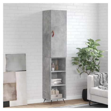 vidaXL Skříň highboard betonově šedá 34,5x34x180 cm kompozitní dřevo