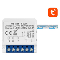 Inteligentní nástěnný vypínač Wi-Fi Avatto WSM16-W3 TUYA