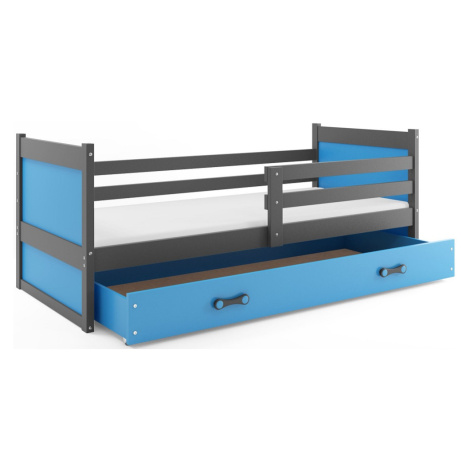 BMS Dětská postel RICO 1 | šedá 80 x 190 cm Barva: Modrá