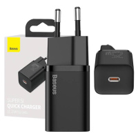 Baseus Super Si Quick Charger 1C 25W síťová nabíječka (černá)