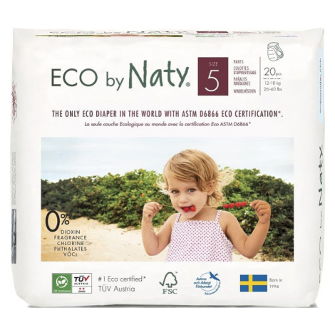 Naty Natahovací plenkové kalhotky Junior 12-18 kg 20 ks Eco by Naty