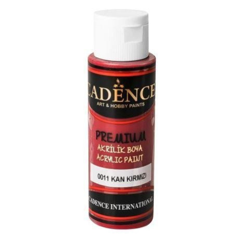 Akrylová barva Cadence Premium - Temně červená / 70 ml