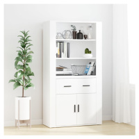 vidaXL Skříň highboard bílá kompozitní dřevo