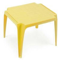 Dětská plastový stolek, žlutý