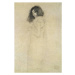 Obrazová reprodukce Portrait of a young woman, 1896-97, Gustav Klimt, 26.7 × 40 cm