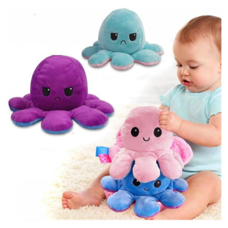Plyšová oboustranná chobotnice - mix barev - modrá Toys Group