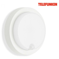 BRILONER TELEFUNKEN LED venkovní nástěnné svítidlo s čidlem, pr. 17 cm, 12 W, bílé TF 315306TF