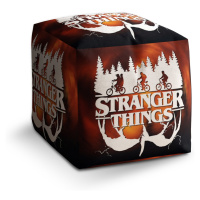 Sablio Taburet Cube Stranger Things Glow: 40x40x40 cm