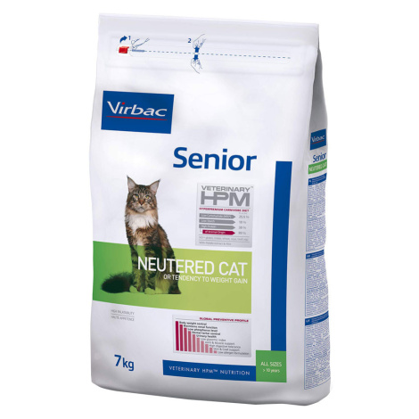 Virbac Veterinary HPM Senior Neutered pro kočky - 2 x 7 kg