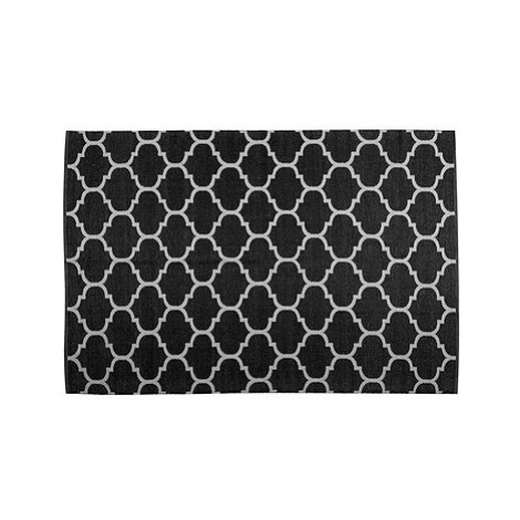 Oboustranný černo-bílý venkovní koberec 160 x 230 cm ALADANA, 142395 BELIANI