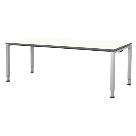 mauser Elegantní výškově nastavitelný stůl, v x š x h 650 - 850 x 2000 x 800 mm, deska s povlake
