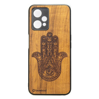 Dřevěné Pouzdro Bewood Realme 9 Pro Plus Hamsa Imbuia