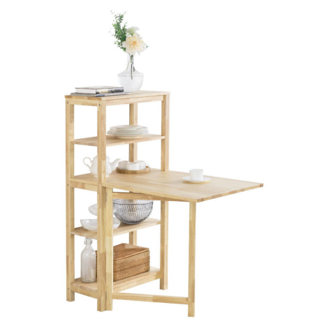 SoBuy BAROVÝ STŮL s jednou zásuvkou Přírodní 68x59x126cm Nordický