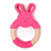 Bo Jungle Kousátko B-TEETHER ANIMAL WOOD Pink Rabbit