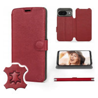 Pouzdro Mobiwear pro Google Pixel 9 Pro Dark Red Lea