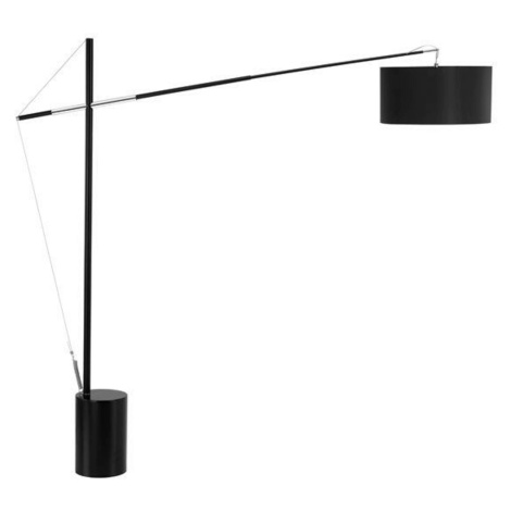 Nova Luce Nadčasová stojací lampa Traccia s extra dlouhým ramenem - 1 x 40 W, černá NV 41455401