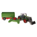 mamido Traktor s vlečkou na dálkové ovládání RC zelený