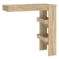 Shumee Nástěnný barový stolek sonoma 102 × 45 × 103,5 cm kompozitní dřevo
