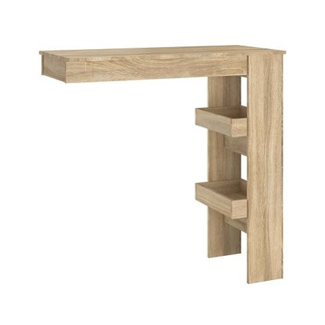 Shumee Nástěnný barový stolek sonoma 102 × 45 × 103,5 cm kompozitní dřevo