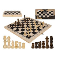 Šachy, dřevěná desková hra