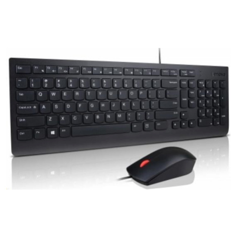 LENOVO klávesnice Essential Wired USB Keyboard + Mouse Set - USB, černá