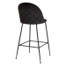 Norddan Designová barová židle Kristopher černá