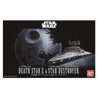 Plastikový ModelKit BANDAI SW 01207 - Death Star II + Imperial Star Destroyer