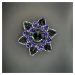 Křišťálové sklo - Lotosový květ Basic, Fialová