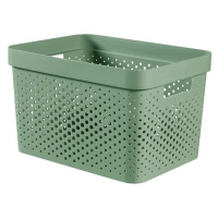 Box děrovaný Infinity recycled 245855 zelená 17l