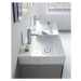 DURAVIT DuraSquare Dvojumyvadlo 1200x470 mm, bez přepadu, 2 otvory pro baterie, DuraCeram, bílá 